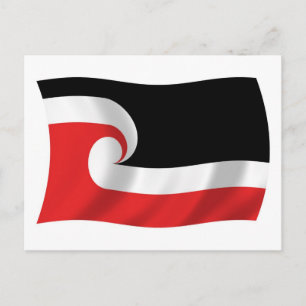 Cartão Postal da Bandeira do Povo Maori