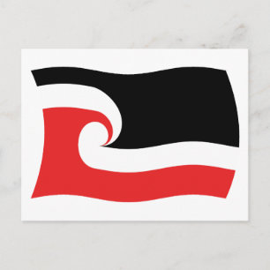 Cartão Postal da Bandeira do Povo Maori