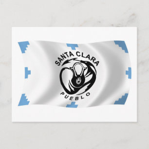 Cartão Postal da Bandeira do Povoado de Santa Clar