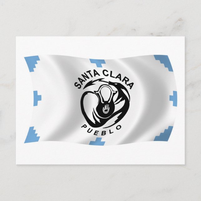 Cartão Postal da Bandeira do Povoado de Santa Clar (Frente)