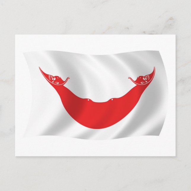 Cartão Postal da Bandeira do Rapa Nui (Frente)