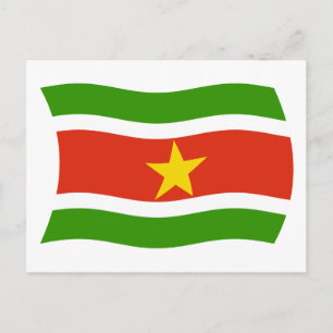 Cartão Postal da Bandeira do Suriname