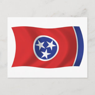 Cartão Postal da Bandeira do Tennessee
