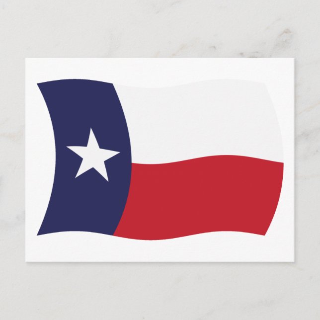 Cartão Postal da Bandeira do Texas (Frente)