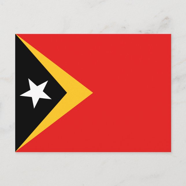 Cartão Postal da Bandeira do Timor-Leste (Frente)