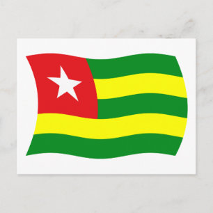 Cartão Postal da Bandeira do Togo