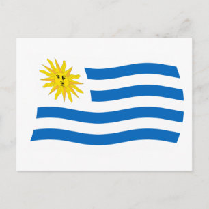 Cartão Postal da Bandeira do Uruguai