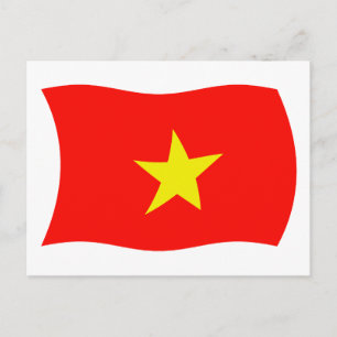 Cartão Postal da Bandeira do Vietnã