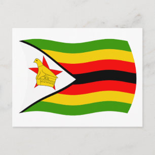 Cartão Postal da Bandeira do Zimbábue