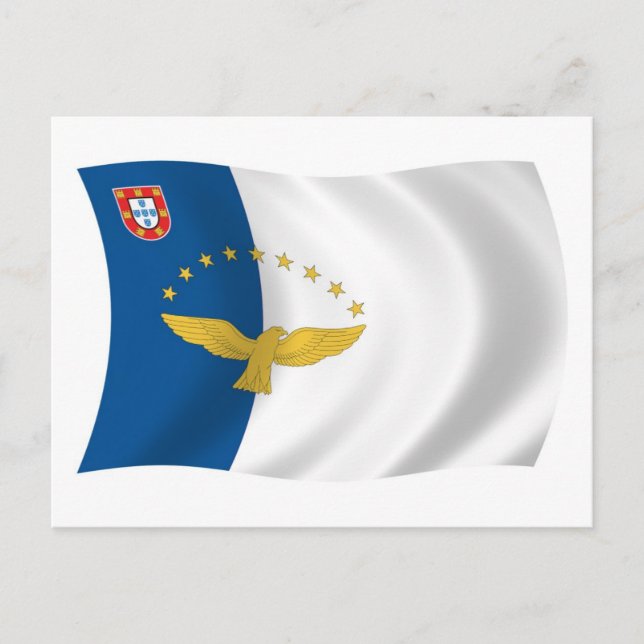 Cartão Postal da Bandeira dos Açores (Frente)