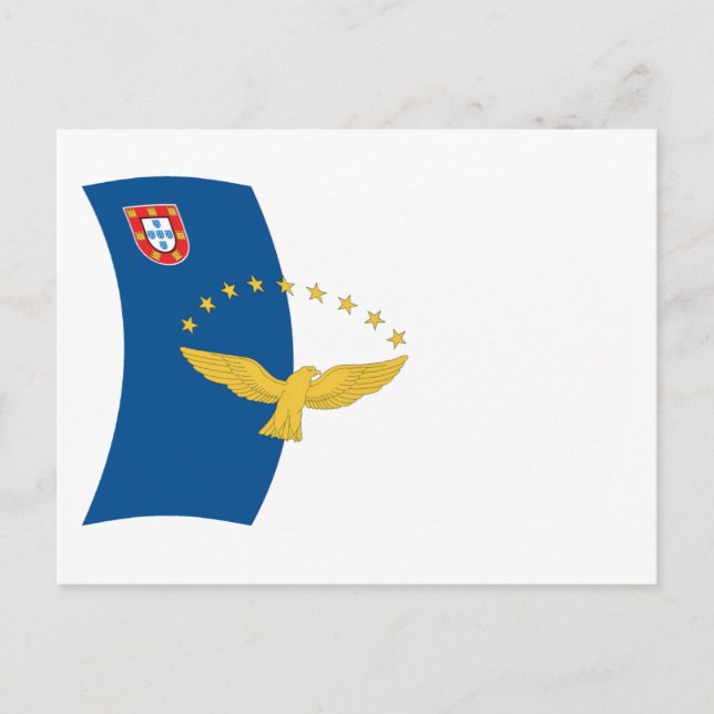 Cartão Postal da Bandeira dos Açores (Frente)
