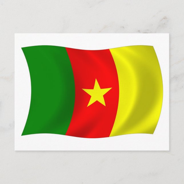 Cartão Postal da Bandeira dos Camarões (Frente)