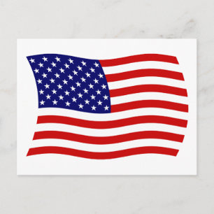 Cartão Postal da Bandeira dos Estados Unidos da Am