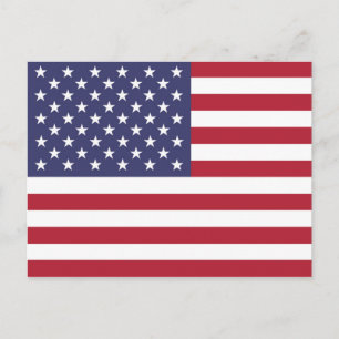 Cartão postal da bandeira dos EUA Estados Unidos d