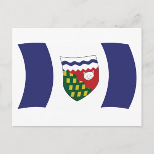 Cartão Postal da Bandeira dos Territórios do Noroe