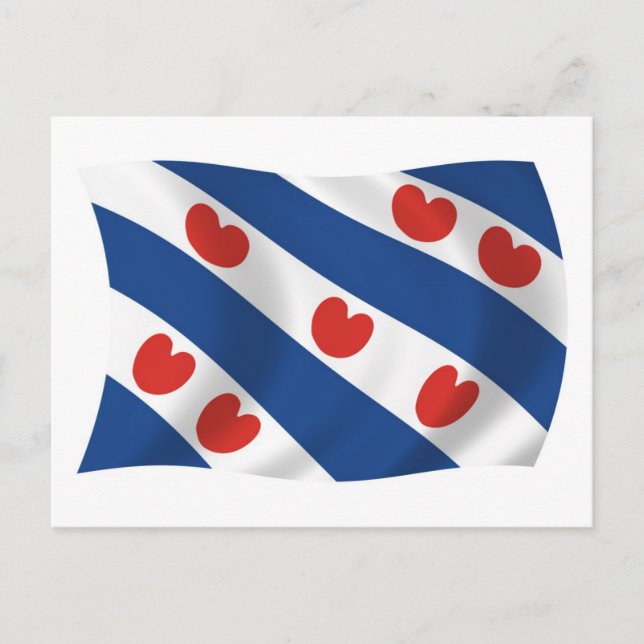 Cartão Postal da Bandeira Frísia (Frente)
