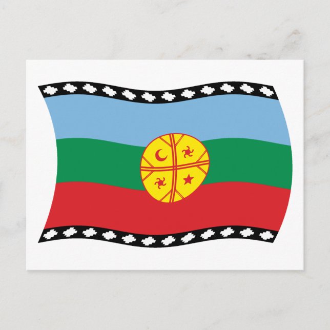 Cartão Postal da Bandeira Mapuche (Frente)