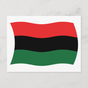Cartão Postal da Bandeira Pan-Africana (UNIA)