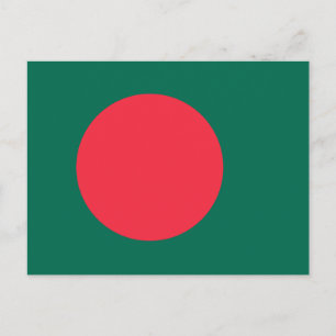 Cartão postal da bandeira patriótica de Bangladesh