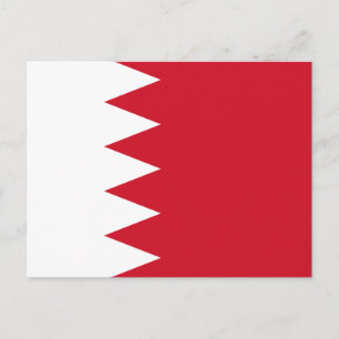 Cartão postal da bandeira patriótica do Bahrein