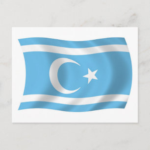 Cartão Postal da Bandeira Turcomana Iraquiana