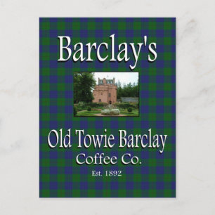 Cartão postal da Barclay's Old Towie Barclay Coffe