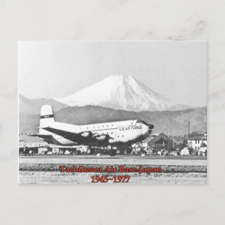 cartão postal da base aérea tachikawa japan 1945-1