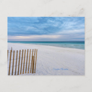 Cartão postal da Beach Fence Morning, Destin Flori