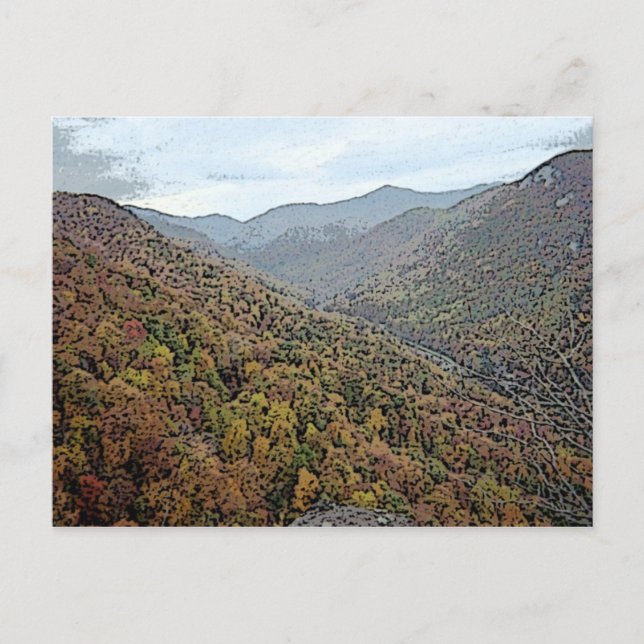 Cartão postal da bela Chimney Rock (Frente)