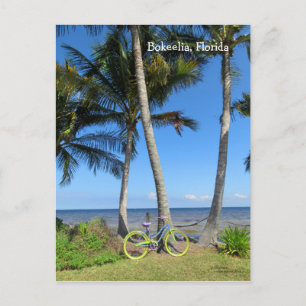 Cartão postal da bicicleta pastel oceano Flórida