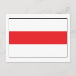Cartão postal da Bielorrússia Flag (1991)