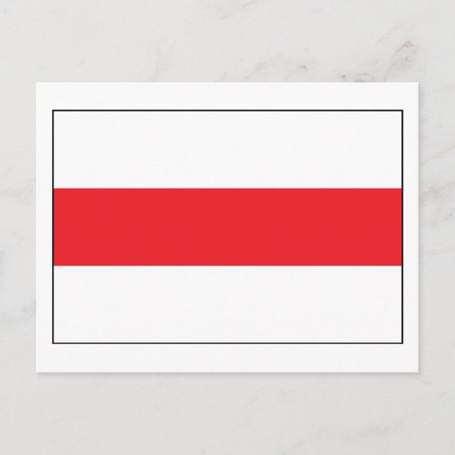 Cartão postal da Bielorrússia Flag (1991) (Frente)