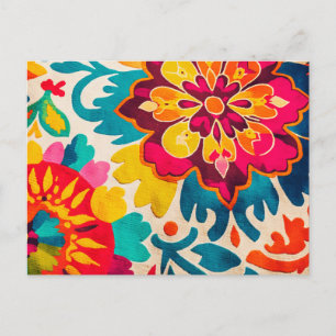 Cartão postal da BOHEMIA - design vibrante em esti