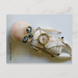 cartão postal da boneca de arte