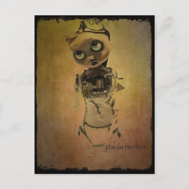 cartão postal da boneca de arte (Frente)