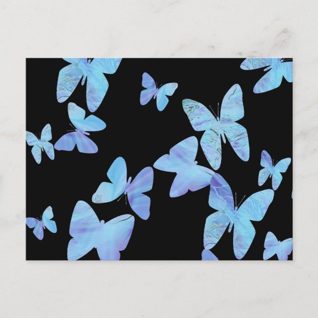 Cartão Postal da Borboleta Azul (Frente)