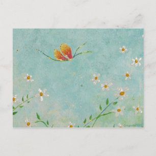 cartão postal da borboleta pintada