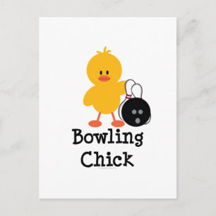 Cartão postal da Bowling Chick