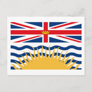 Cartão postal da British Columbia Flag