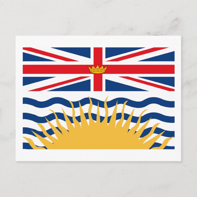 Cartão postal da British Columbia Flag (Frente)
