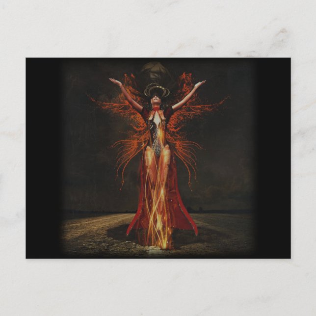 cartão postal da bruxa (Frente)
