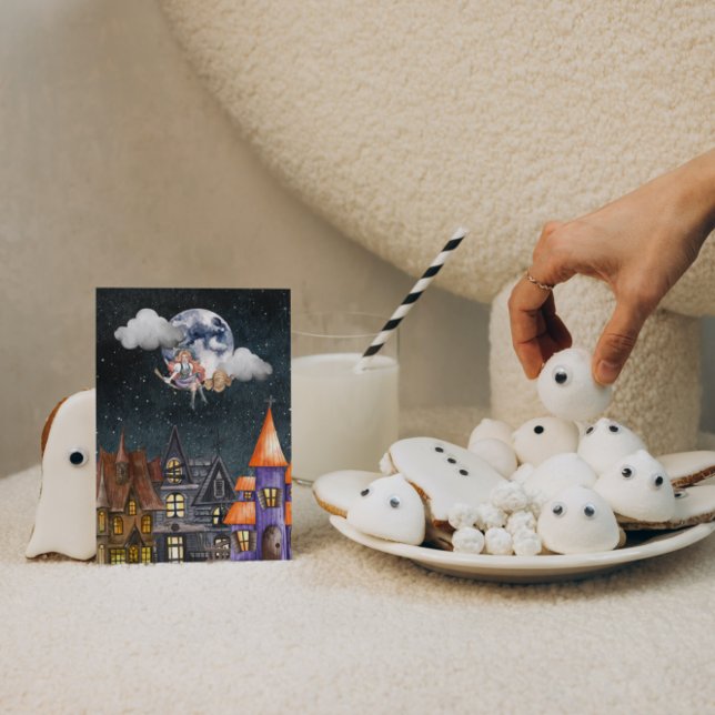 Cartão postal da bruxa voadora (Criador carregado)