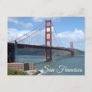 Cartão postal da CA San Francisco da ponte ouro