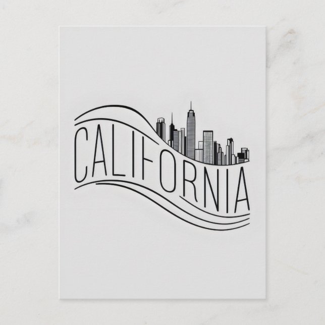 Cartão postal da Califórnia (Frente)
