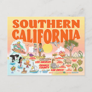 Cartão postal da Califórnia do Sul
