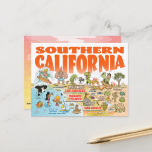 Cartão postal da Califórnia do Sul