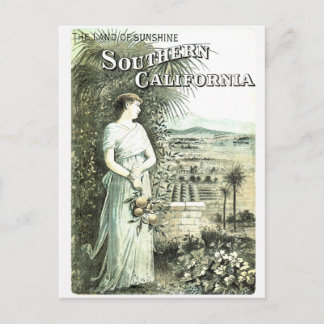 Cartão postal da Califórnia Land Of Sunshine