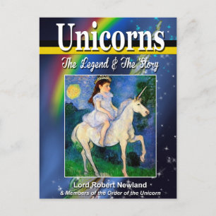 Cartão Postal da Capa do Livro dos Unicórnios