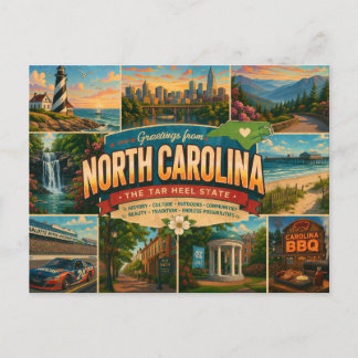 Cartão Postal da Carolina do Norte