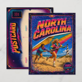 Cartão Postal da Carolina do Norte dos anos 80 Ret